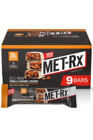 MET-Rx , VANILLA CARAMEL BROWNIE CRUNCH PROTIESN 9CT