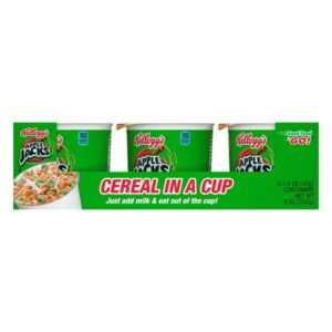 KELLOGGS APPLE JACKS, CEREAL CUPS 6 CT *677*