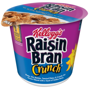 KELLOGGS CEREAL CUPS, RAISIN BRAN CRUNCH 6 CT *682*