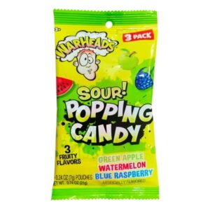 WARHEADS, POPPING CANDY 3 PK 12 CT
