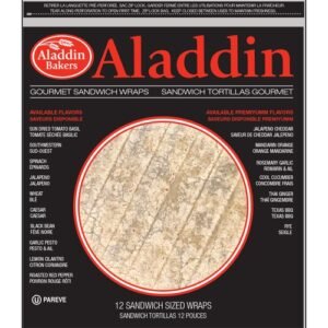 #ALADDIN 12 SANDWICH WRAP WHOLE WHEAT