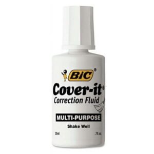 BIC, WHITE OUT ( CORRECTION FLUID ) 1 CT