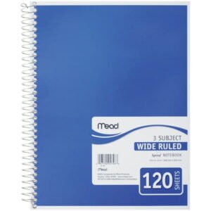 NOTEBOOK 3 SUBJECTS, 120 SHEETS *1367*
