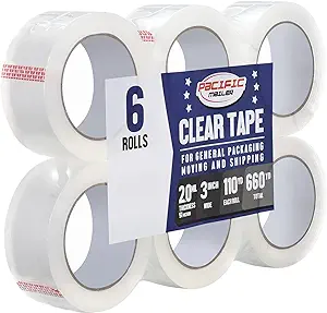 #CLEAR PACKING TAPE, 6 CT*1327*