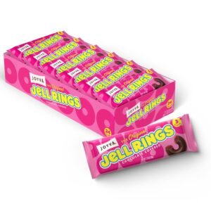 JOYVA RASPBERERY , JELLY RINGS 3 PK , 24 CT
