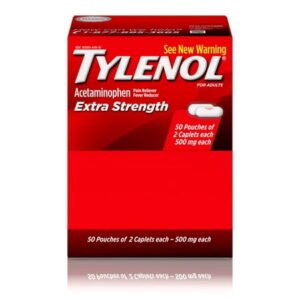 TYLENOL EXTRA STRENGTH, 2 PK 50 CT *982*