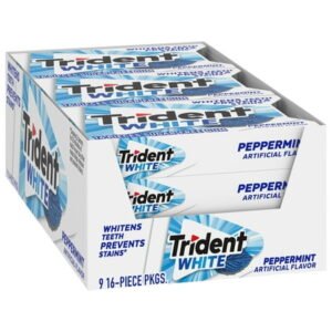 TRIDENT WHITE, PEPPERMINT 9 CT *379*
