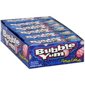 BUBBLE YUM COTTON CANDY 18 CT *NEW*