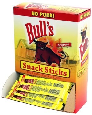 BULL'S ORIGINAL SNACK STICKS, 3/99 C, 100 CT *2086*