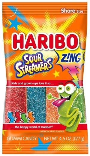 HARIBO SOUR STREAMERS 4.5 OZ