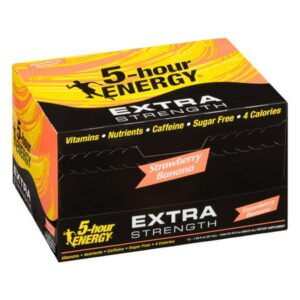 5- HOUR ENERGY DRINK, EXTRA STRAWBERRY, BANANA  12 CT *1719*