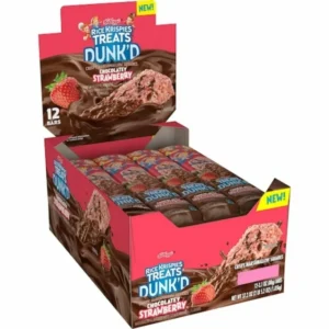 RICE KRISPIES DUNKS, STRABERRY CHOCOLATEY  12 CT *NEW*