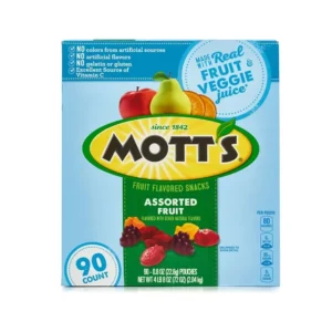 MOTT'S,  FRUIT SNACKS ASSORTED 90 CT