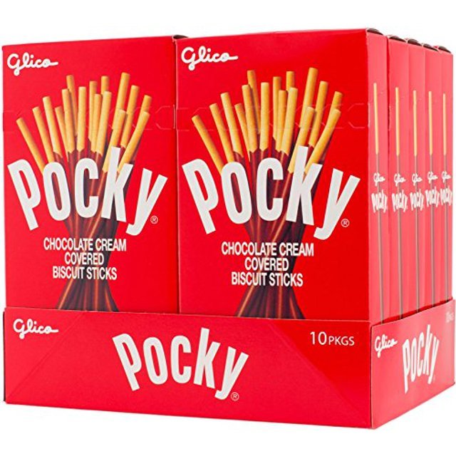 POCKY LARGE, CHOCALTE 10 CT