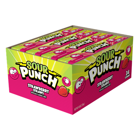 SOUR PUNCH, STRWBERRY 24 CT *212*
