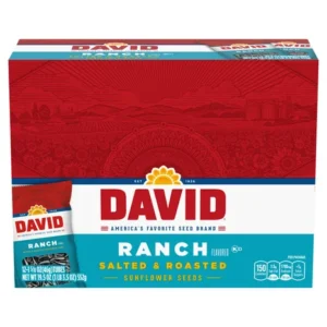 DAVID SUNFLOWER SEEDS  TUBES , RUNCH 12 CT *797*