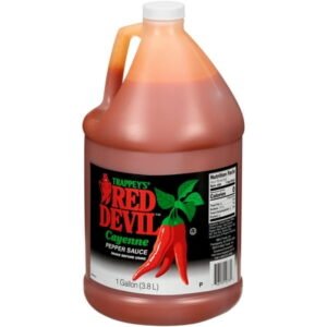 #RED DEVIL CAYENNE PEPPER SAUCE HOT SAUCE 1 GALLON 3.8 L