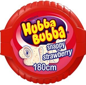 BUBBLE TAPE SNAPPY STRAWBERRY MEGA LONG, 12 CT