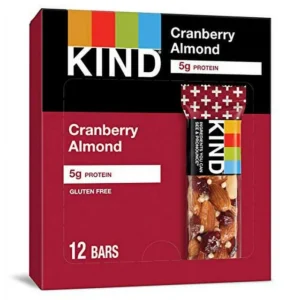 KIND BAR, CRANBERRY & ALMOND 12 CT *602*