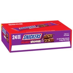 SNICKERS PEANUT BROWNIE KING SIZE, 24 CT *NEW*