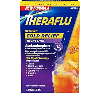 THERAFLU, COLD RELIEF NEW FORMULA NIGHTTIME 6 CT