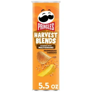 PRINGLES, HARVEST BLENDS FARMHOUSE CHEDDAR CRISPS, 5.5