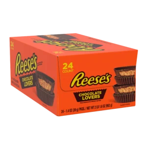 REESE'S CHOCOLATE LOVERS MILK CHOCOLATE PEANUT BUTTER CUPS 24