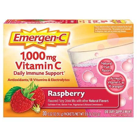 EMERGEN-C VITAMIN C, STRAWBERRY 30 CT 1000 MG *1088*