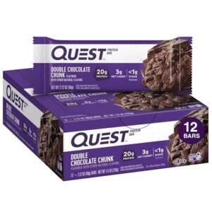 QUEST , PROTEIN BAR DOUBLE CHOCOLATE CHUNK 12 CT