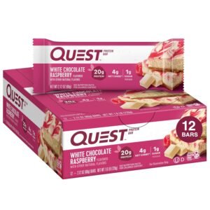 QUEST , PROTEIN BAR WHITE CHOCOLATE RASPBERRY 12 CT