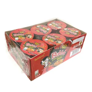 BULDAK CUP RAMEN X2 SPICY CHICKEN FLAVOR NOODLE BLACK  x 6