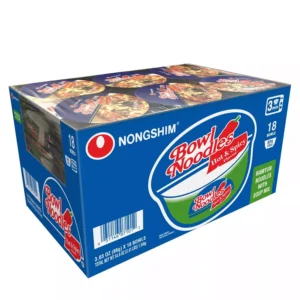 NONGSHIM BOWL NOODLES HOT & SPICY FLAVOR 18 CT