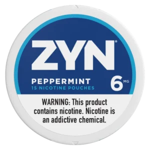 ZYN , PEPPERMINT NICOTINE (6) POUCHES 5 CT