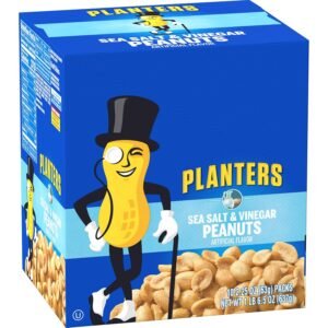 PLANTERS SEA SALT & VINEGAR PEANUTS 18 CT 2/$1