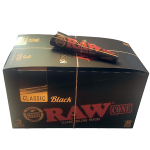 RAW BLACK 3 CONE 32 CT