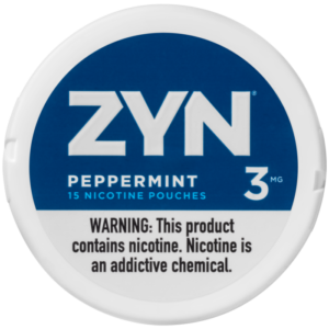 ZYN , PEPPERMINT NICOTINE (3) POUCHES 5 CT