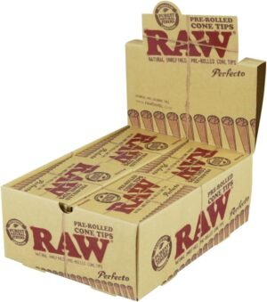 RAW PERFECTO PREROLLED CONE TIPS 20 C *21 TIPS