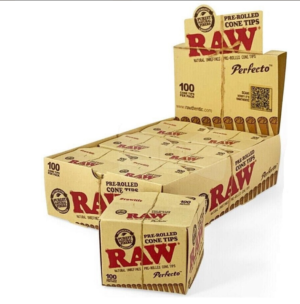 RAW PERFECTO PREROLLED CONE TIPS 6 C *100 TIPS
