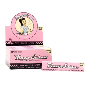 BLAZY SUSAN KING SLIM PINK ROLLING PAPER 50CT