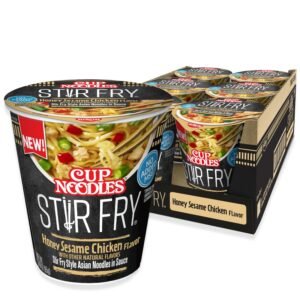NISSIN CUP NOODLES STIR FRY HONEY SESAME CHICKENI, 2.89 OZ X 12 CT