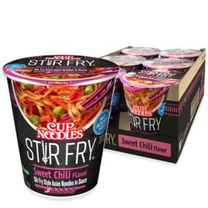 NISSIN CUP NOODLES STIR FRY SWEET CHILI, 2.89 OZ X 12 CT