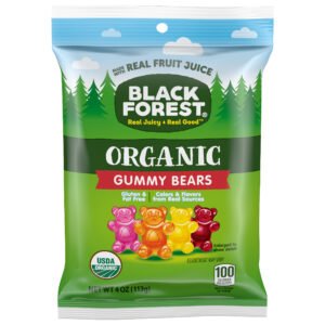 ORGANIC BLACK FOREST PEG GUMMY BEARS 12CT 4OZ