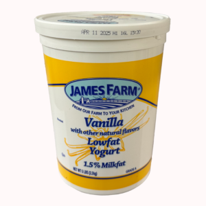 # VANILLA YOGHURT JAMES FARM 5 LB