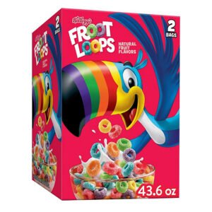 FRUIT LOOPS  BREAKFAST CEREAL, 43.6 OZ. 2 BAG