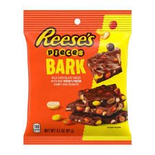 REESES, PIECES BARK , MINIES & PEAUNT PEG BAG 3.1  OZ X 12 CT