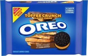 FAMILY SIZE COOIKES, OREO TOFFEE CRUNCH 1 LB