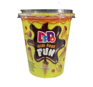 DIPPO MINI CUP CONE SALTED CARAMEL 12 CT