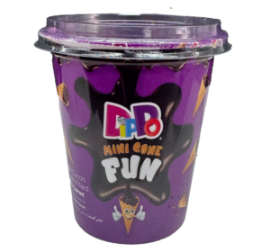 DIPPO MINI CUP CONE DARK CHOCOLATE 12 CT