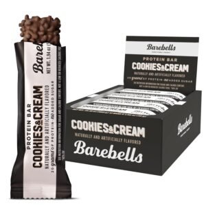 BAREBELLS PROTEIN BARS COOKIES & CREAM 12 CT