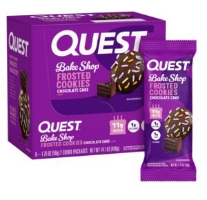 QUEST PROTEIN FROSTED COOKIES CHOCOLATE CAKE 8 CT